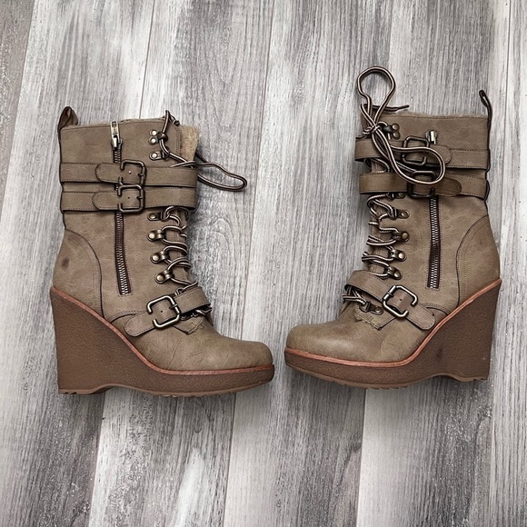 Aldo Faux Wedge Boot Size 6 - Picture 3 of 6